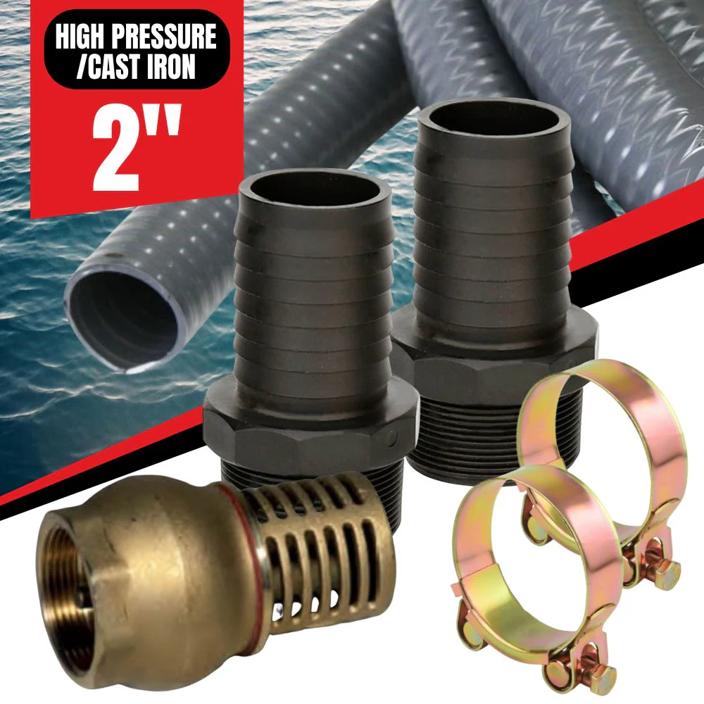 2" Heavy-Duty Suction Line & Flow Control Kit (High Volume/Trash Pump)