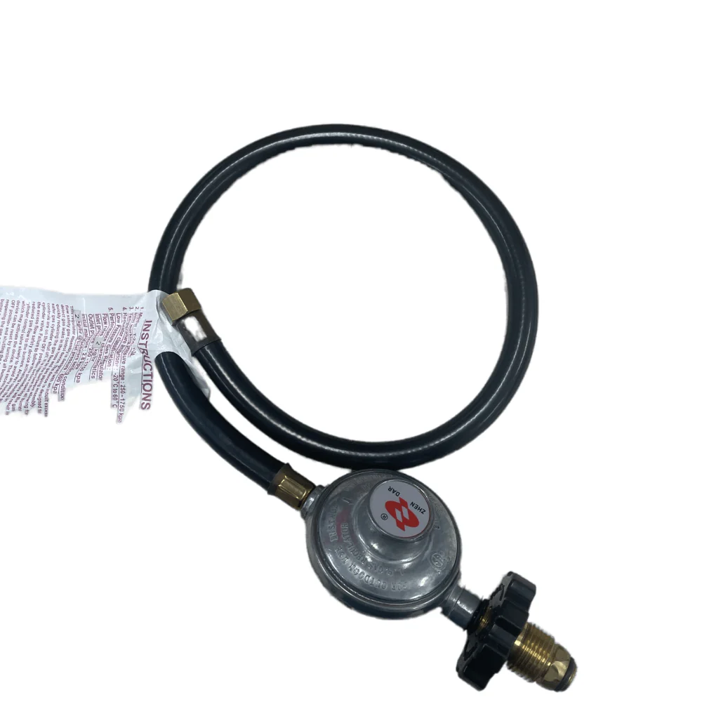 BBQ Hose and regulator 1/4" Male LPG Gas
