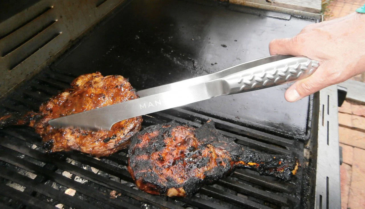 BBQ Tool Set 3pce V8 Stainless Steel - Image 5