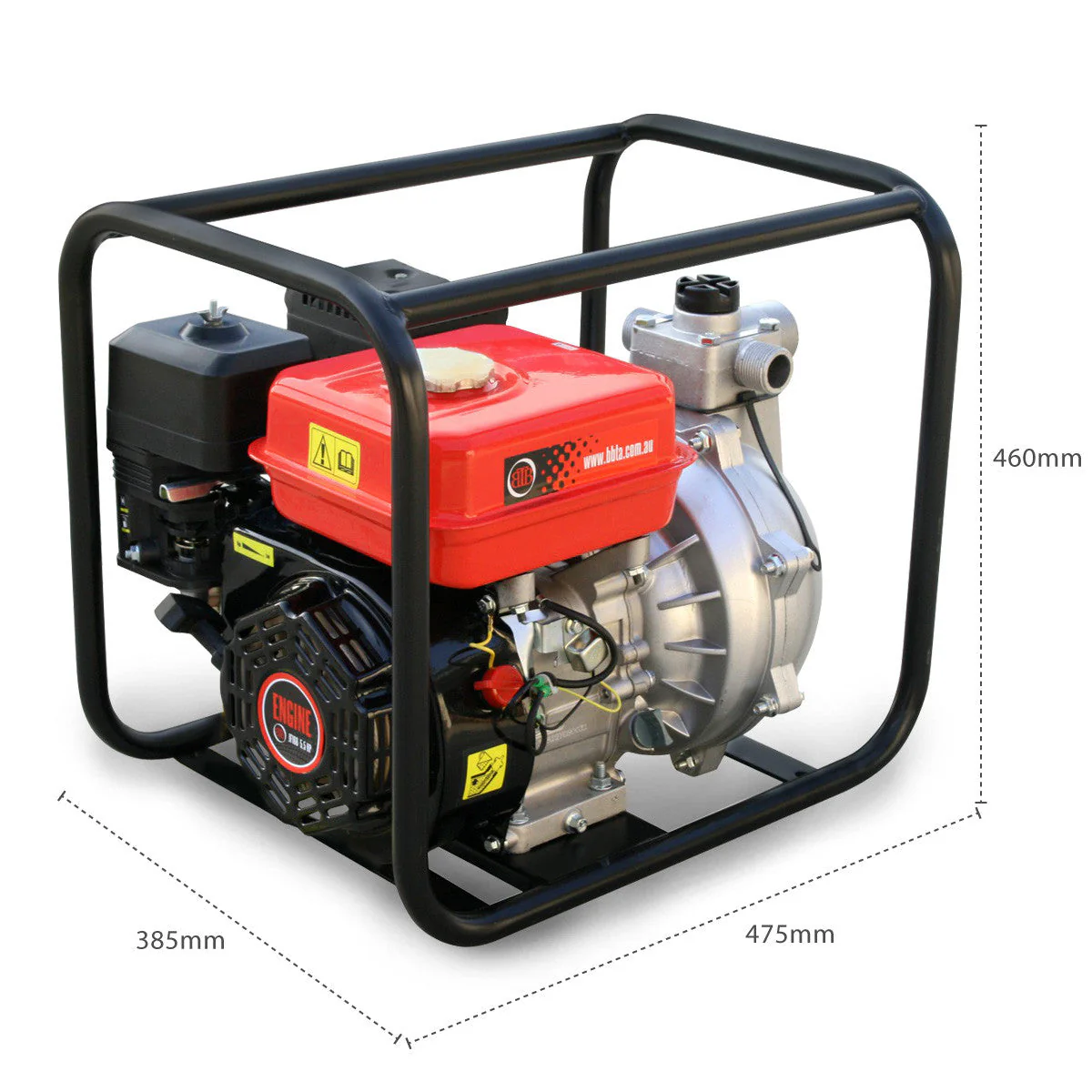 BBT 1.5" Petrol High Pressure Twin Impeller Fire Water Pump  4-Stroke - Image 6