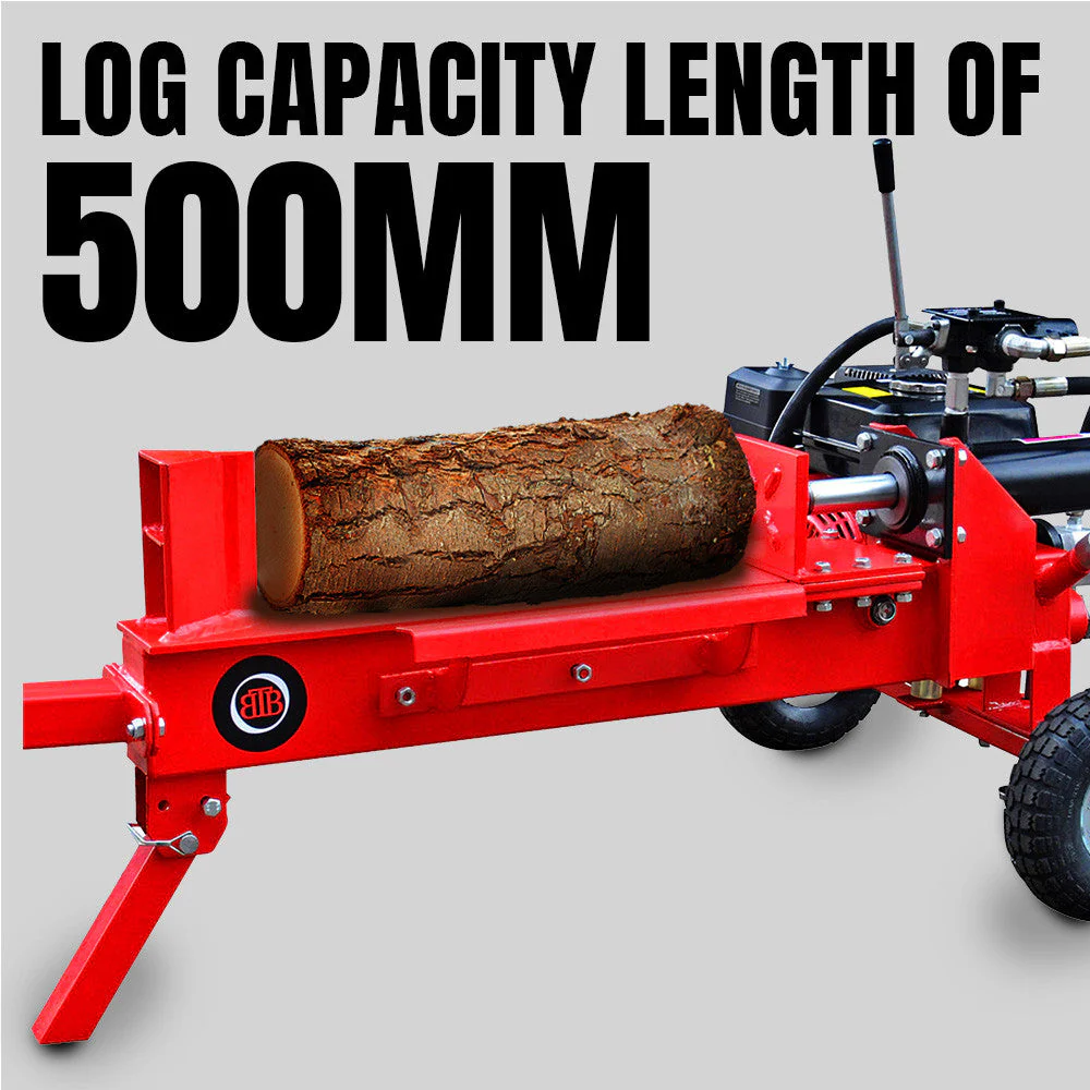 BBT 12/20 Ton Horizontal Wood Log Splitter - 6.5hp Petrol Engine - 2-Year Warranty - Image 11