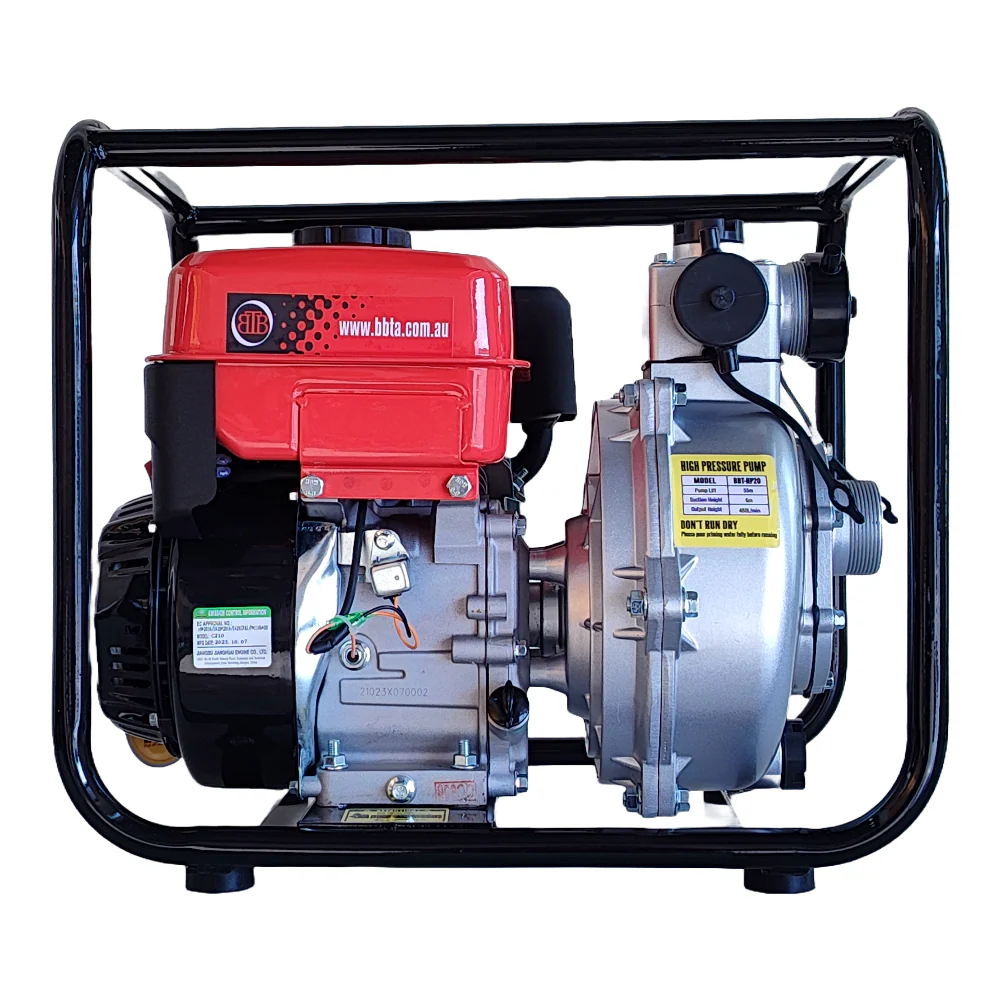BBT 2" Petrol High Pressure Twin Impeller Fire Water Pump - 7hp 4-Stroke - Image 10
