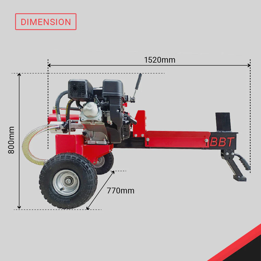 BBT 20T Ton Wood Log Splitter - 6.5hp Petrol engine - 2-Year Warranty - Image 15