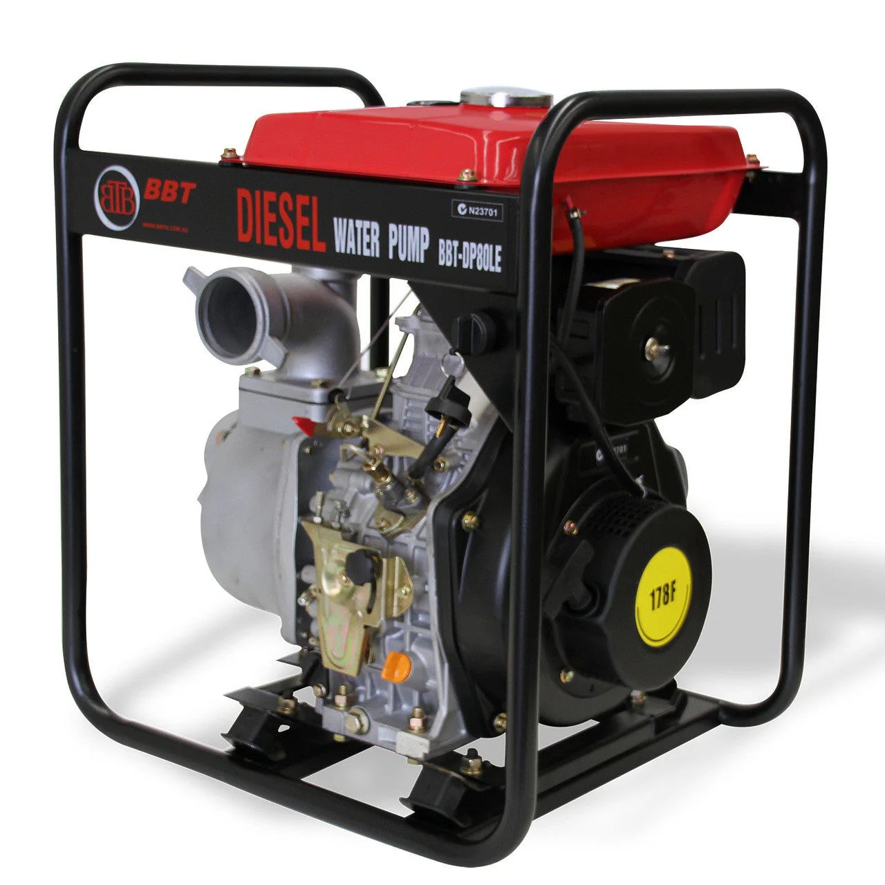 BBT 3" Diesel High Volume Transfer Water Pump - 6hp Electric Start - Image 8