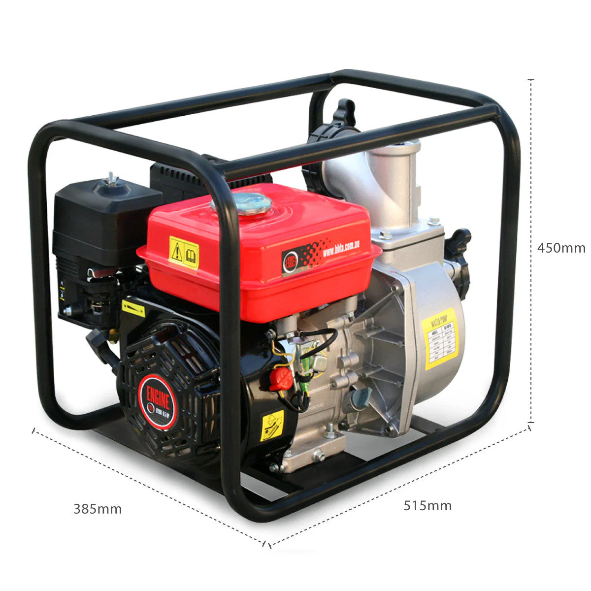 BBT 3" Petrol High Volume Transfer Water Pump - 7hp 4-Stroke - Image 7