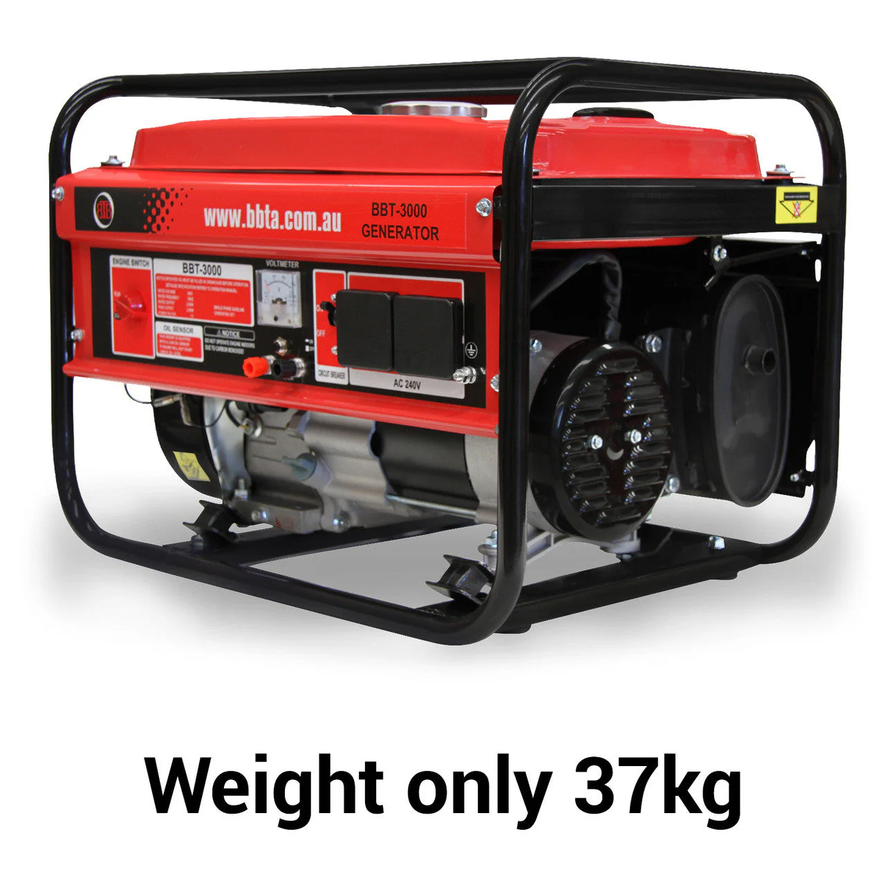 BBT 3000i Intelligent Series 3kVA Petrol Generator – Heavy-Duty, 15L Tank, 14hr Run Time - Image 3