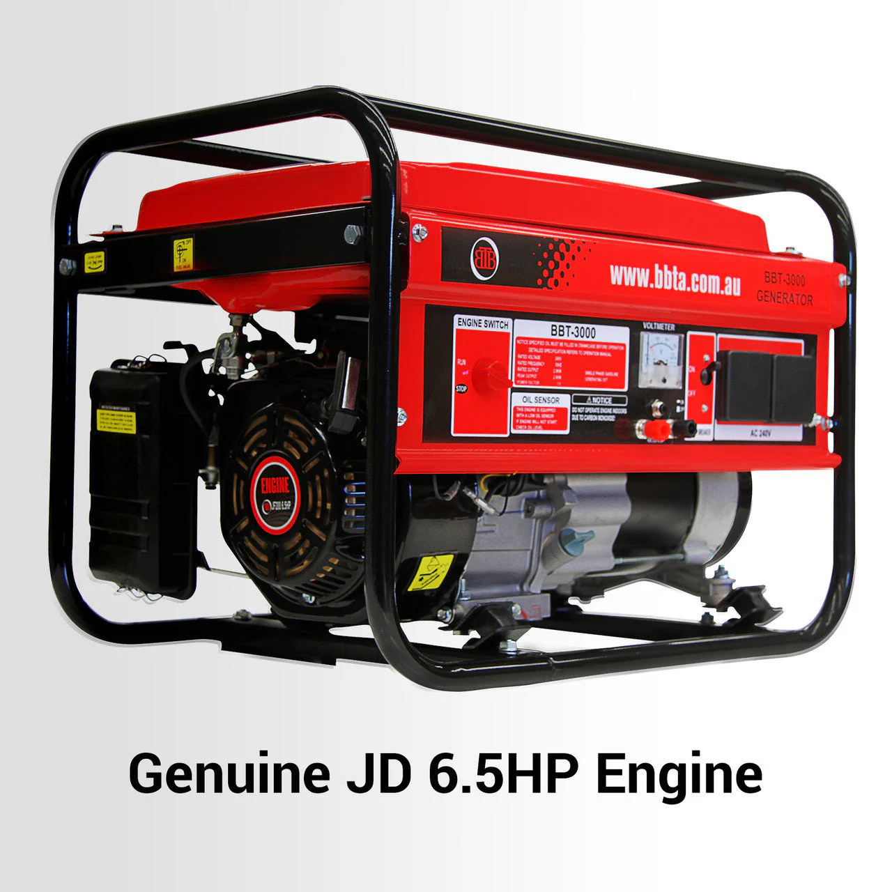BBT 3000i Intelligent Series 3kVA Petrol Generator – Heavy-Duty, 15L Tank, 14hr Run Time - Image 7