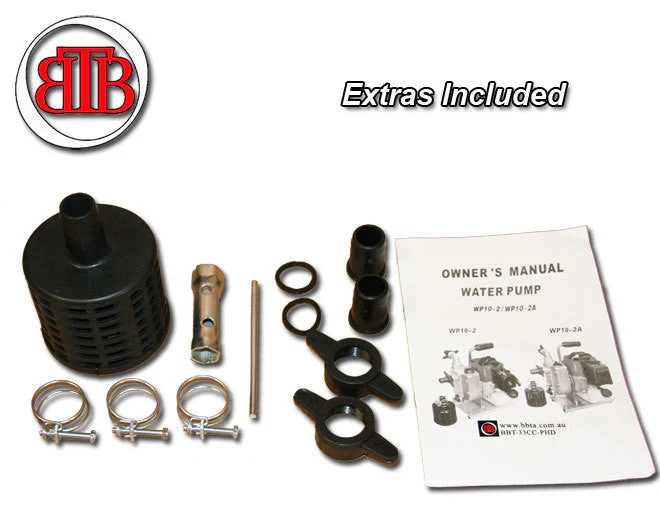 BBT 1" Petrol Compact Transfer Water Pump - 43cc 2-Stroke 15,000LPH - Image 2
