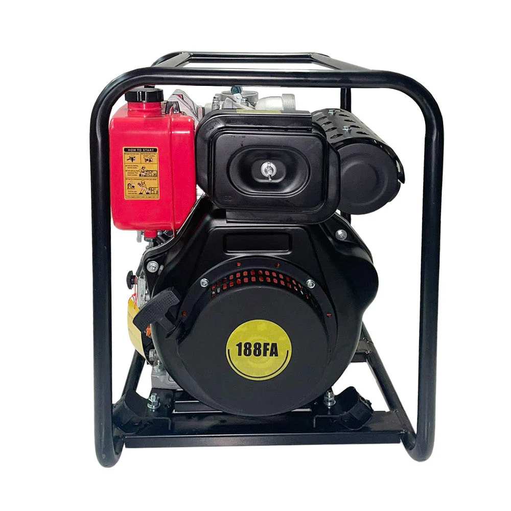 BBT 4" Diesel High Flow Transfer Water Pump - 10hp Pullstart - Image 6