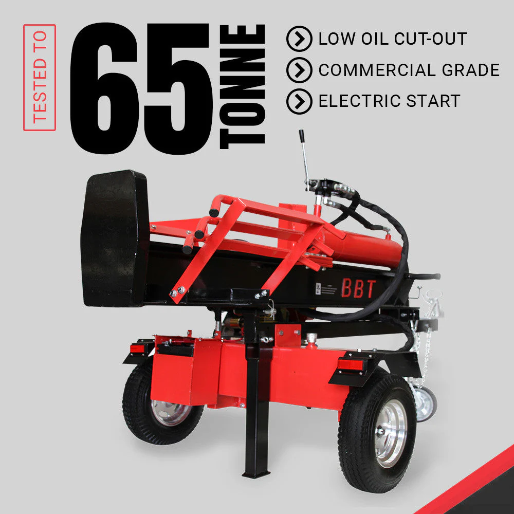 BBT 40/65 Ton Hydraulic Wood Log splitter - 10hp Diesel electric start - 2-Year Warranty - Image 10