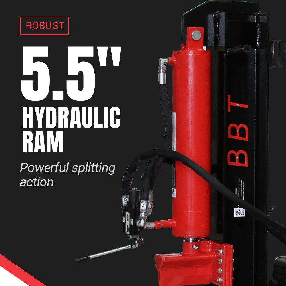 BBT 40/65 Ton Hydraulic Wood Log splitter - 10hp Diesel electric start - 2-Year Warranty - Image 8