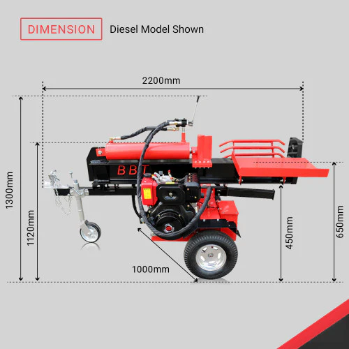 BBT 40/65 Ton Wood Log splitter - Honda GX390 14HP Electric Start - 2-Year Warranty - Image 17