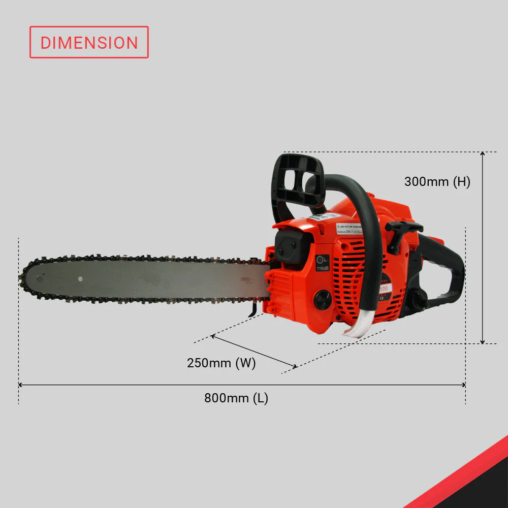 BBT 40cc 2hp 16" Petrol Chainsaw - Oregon Bar&Chain - Image 5