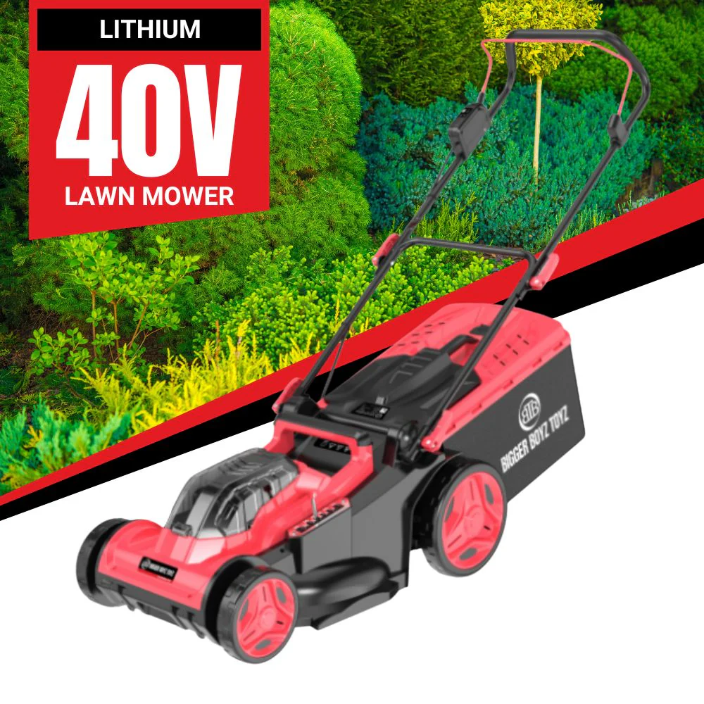 BBT 40V Cordless 17" Lawn Mower - Brushless & Dual 4.0Ah Lithium-ion Makita Compatible - Image 6