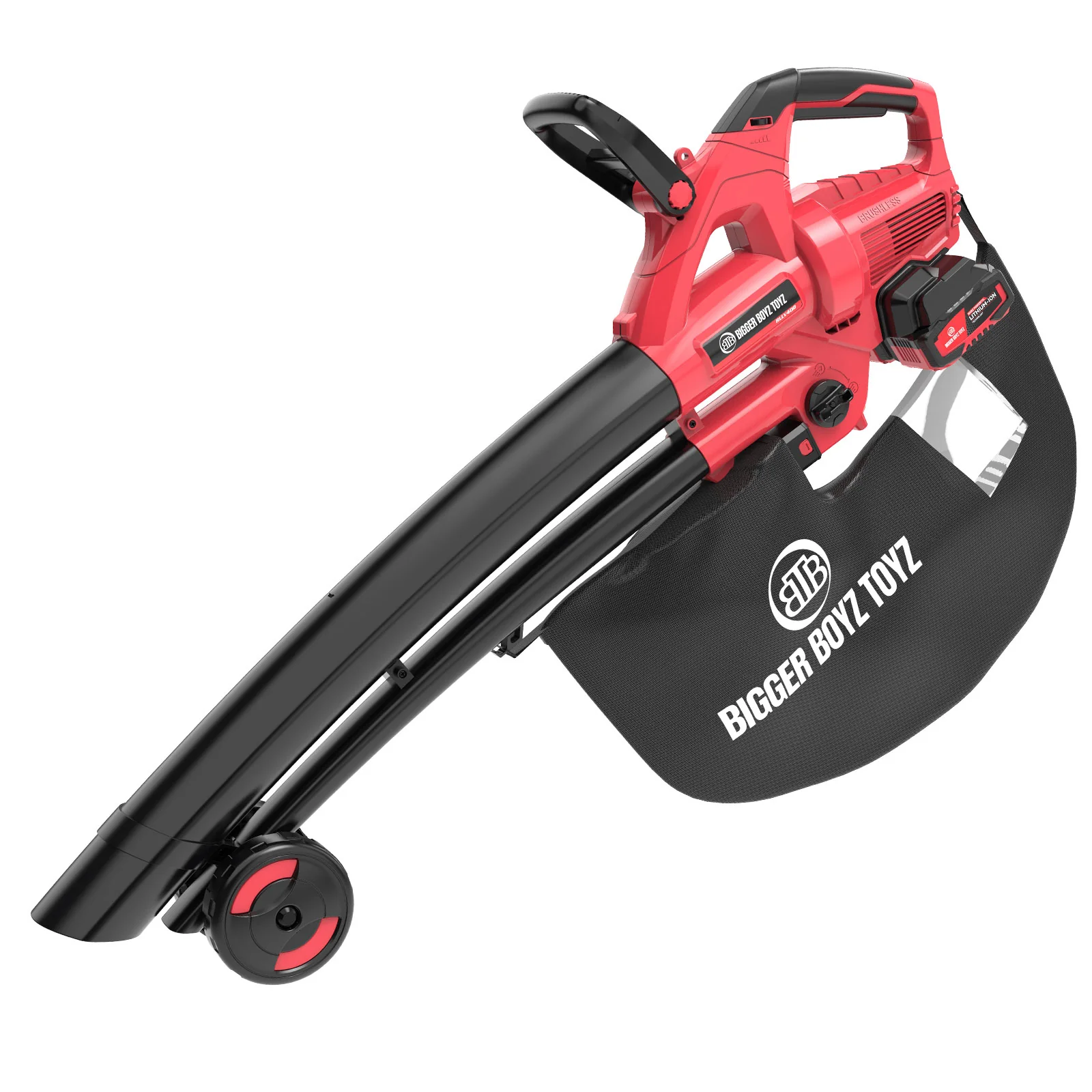 BBT 40V Cordless, Brushless Blower Vacuum with Dual 4.0Ah Lithium-ion Makita Compatible Batteries - Image 4
