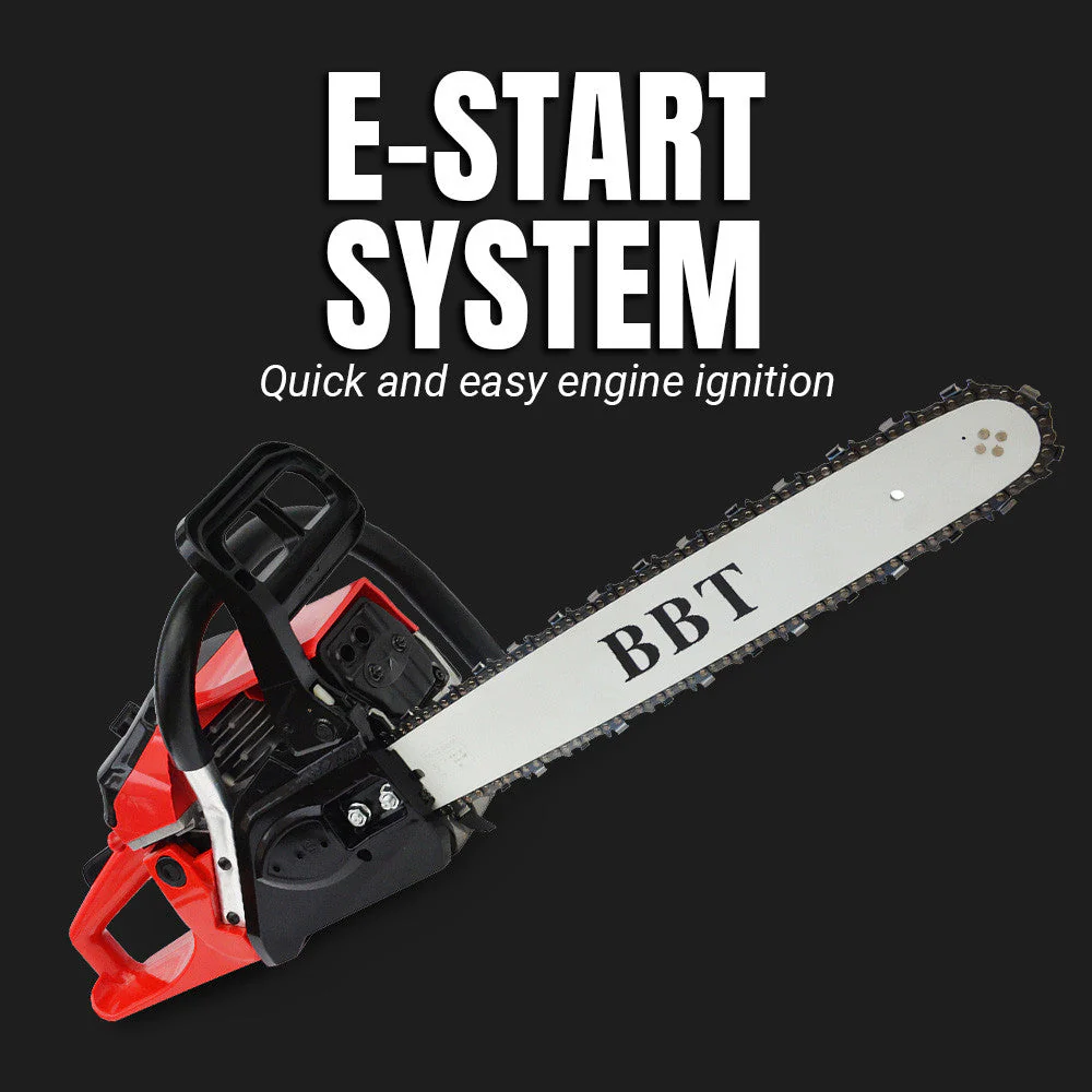BBT 52cc 3hp 20" E-Start Petrol Chainsaw - Image 3