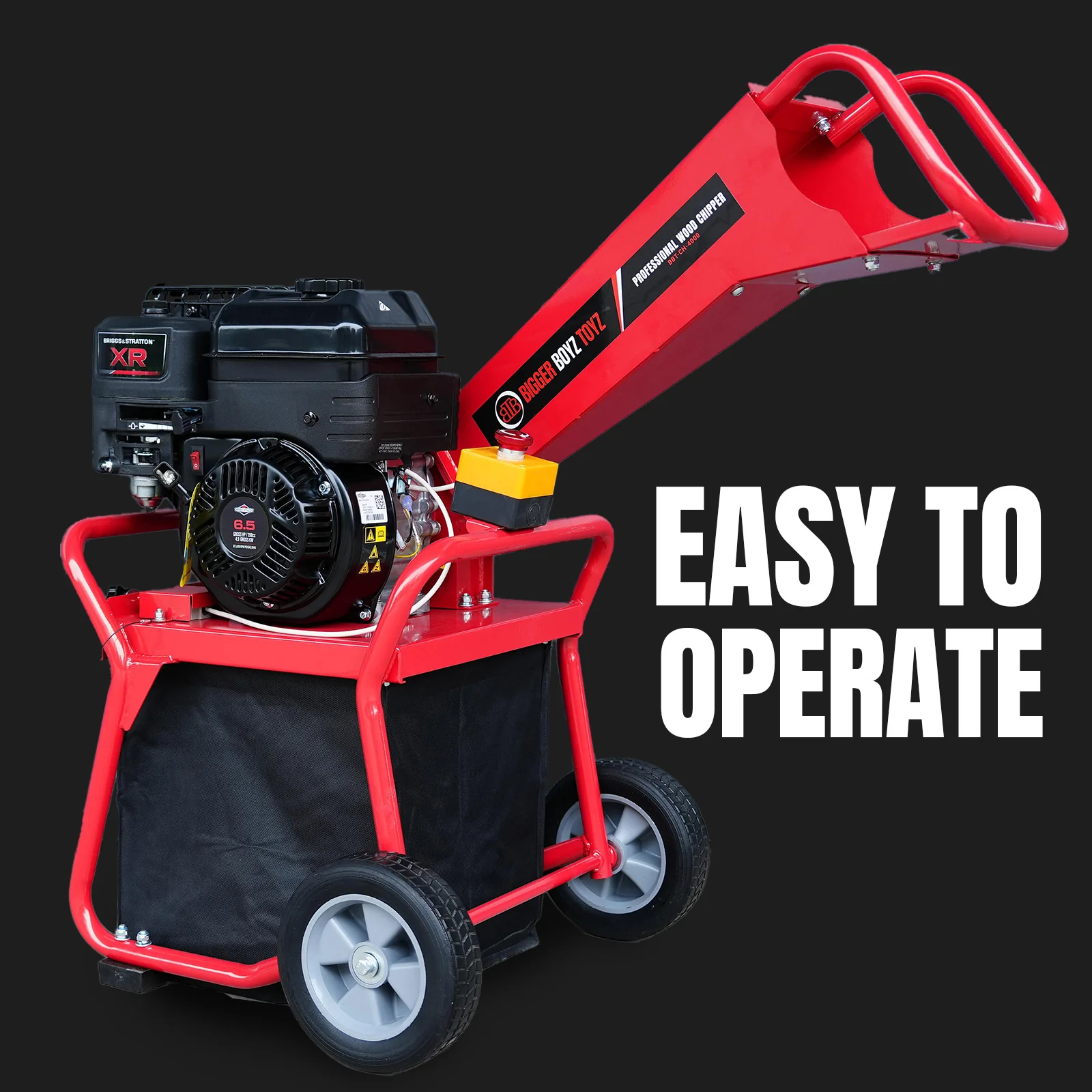 BBT XR950 Briggs & Stratton Garden Wood Chipper Shredder - 6.5hp Petrol - 2-Year Warranty - Image 21