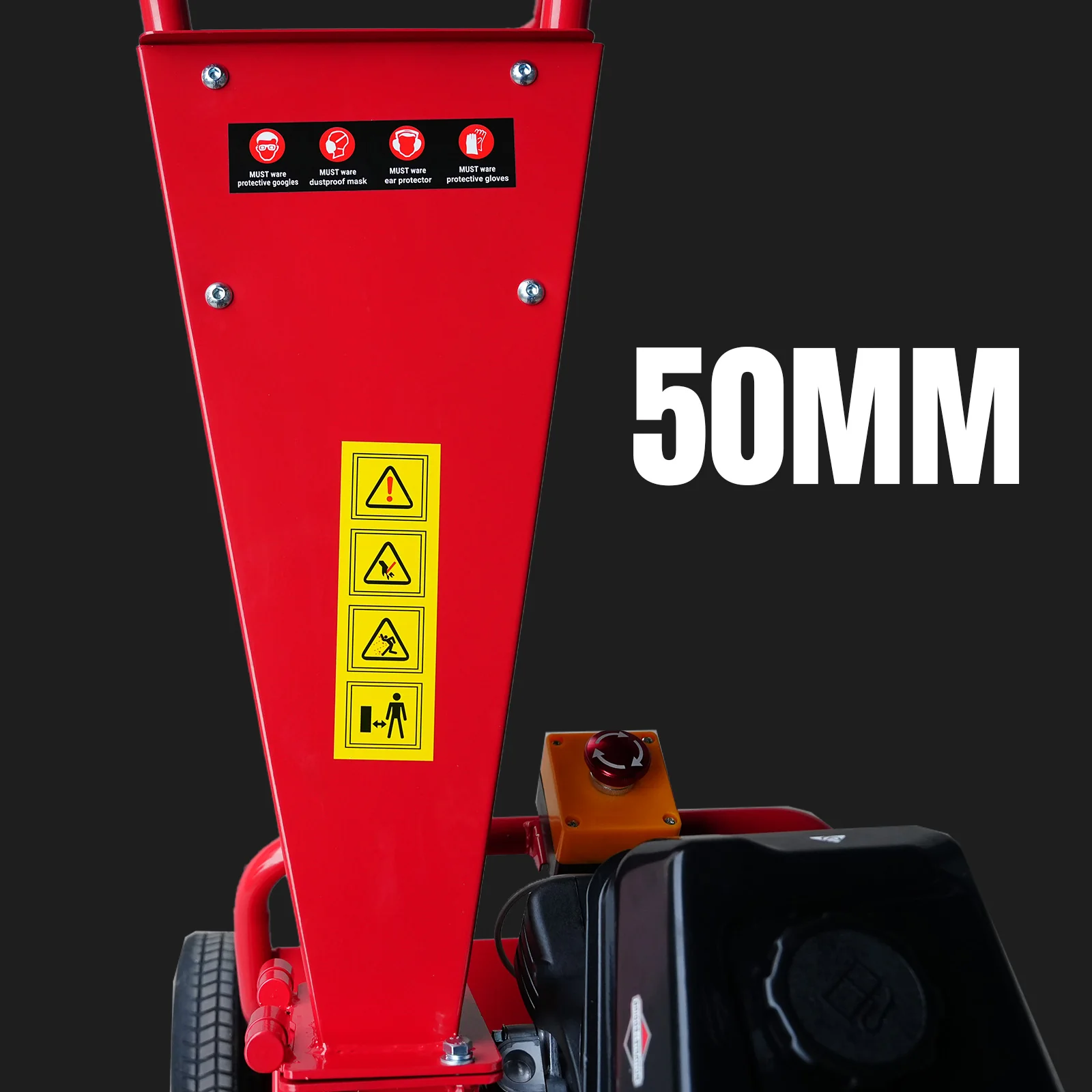 BBT XR950 Briggs & Stratton Garden Wood Chipper Shredder - 6.5hp Petrol - 2-Year Warranty - Image 24