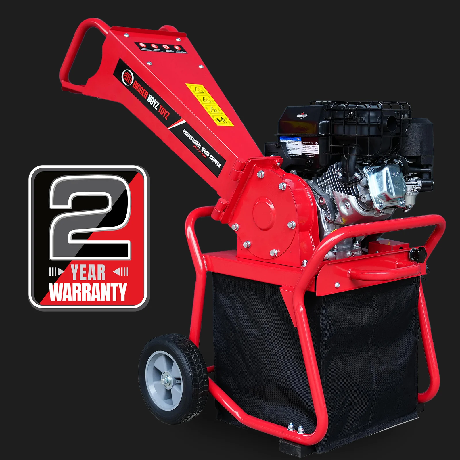 BBT XR950 Briggs & Stratton Garden Wood Chipper Shredder - 6.5hp Petrol - 2-Year Warranty - Image 5