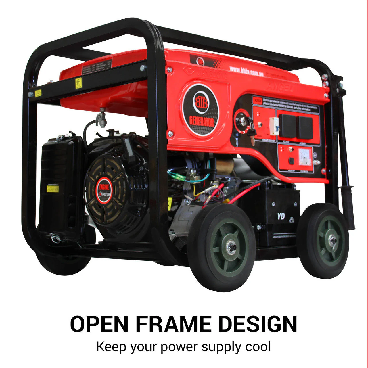 BBT 8000i 6kVa Petrol 15hp 4 Stroke Off Grid Generator - 2-Year Warranty - Image 9