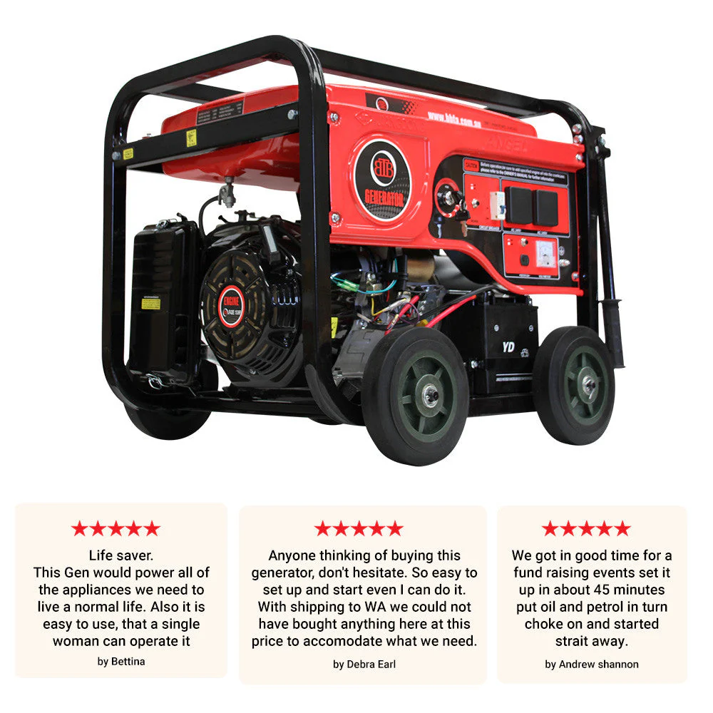 BBT 8000i 6kVa Petrol 15hp 4 Stroke Off Grid Generator - 2-Year Warranty - Image 14