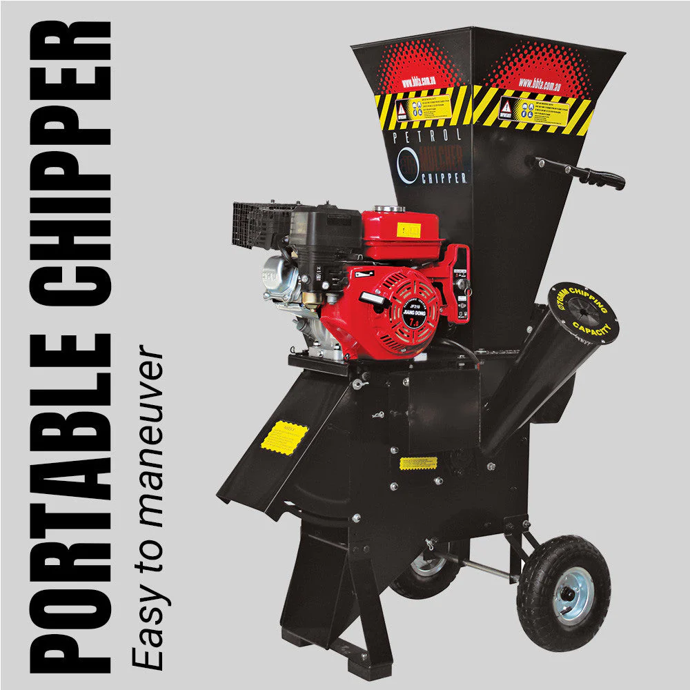 BBT 7hp Petrol 208cc Electric Start Garden Wood Mulcher/Chipper - 2-Year Warranty - Image 4