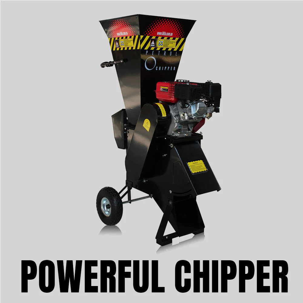BBT 7hp Petrol 208cc Electric Start Garden Wood Mulcher/Chipper - 2-Year Warranty - Image 5