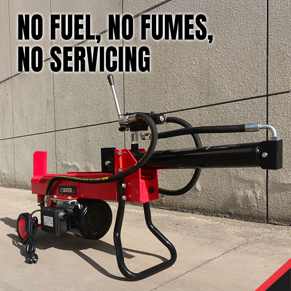BBT 7/10T Electric Hydraulic Wood Log Splitter - Smart-Return Control Valve - Image 4