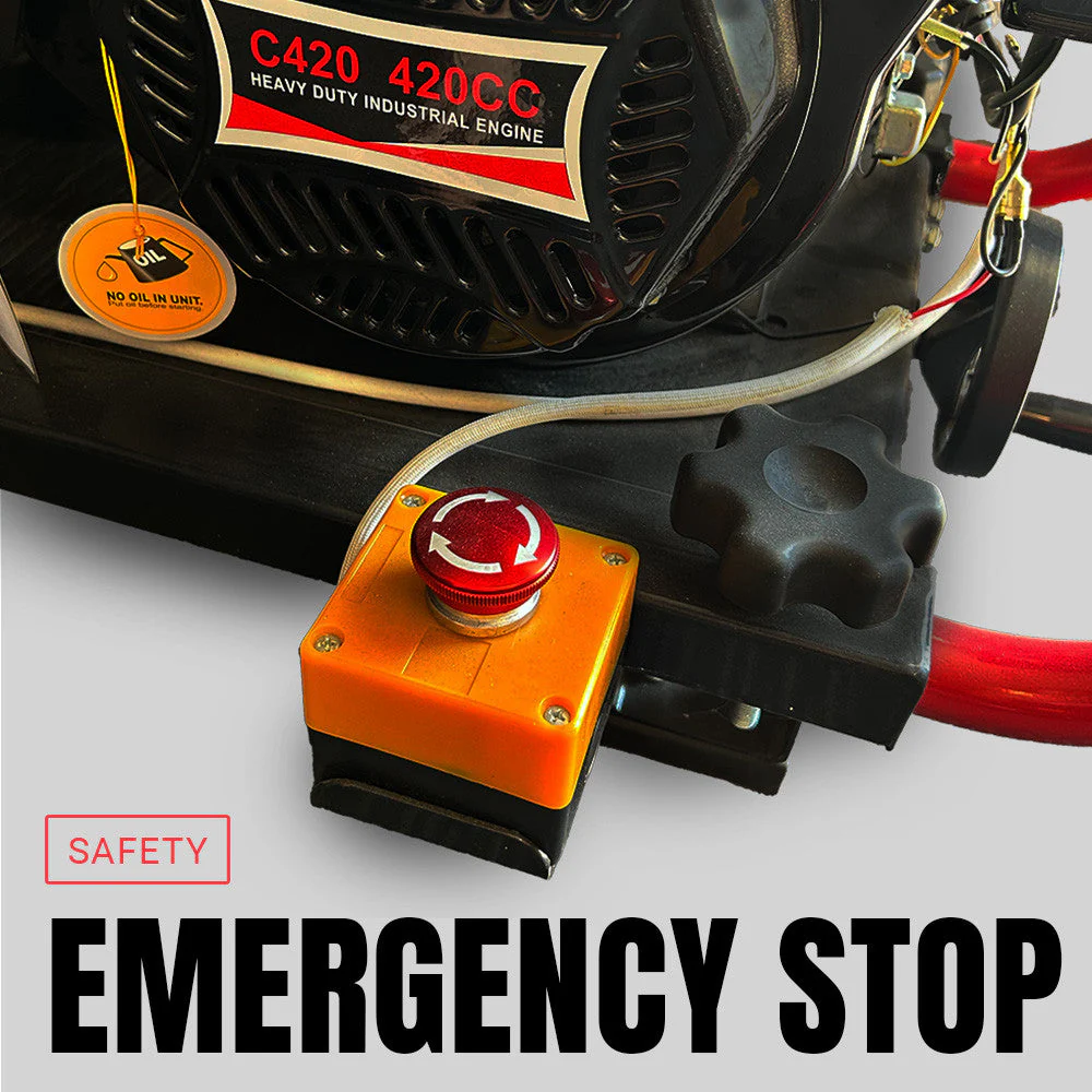 BBT 9000 Series 15/20hp Petrol 420cc Electric Start Wood Chipper - 2-Year Warranty - Image 9