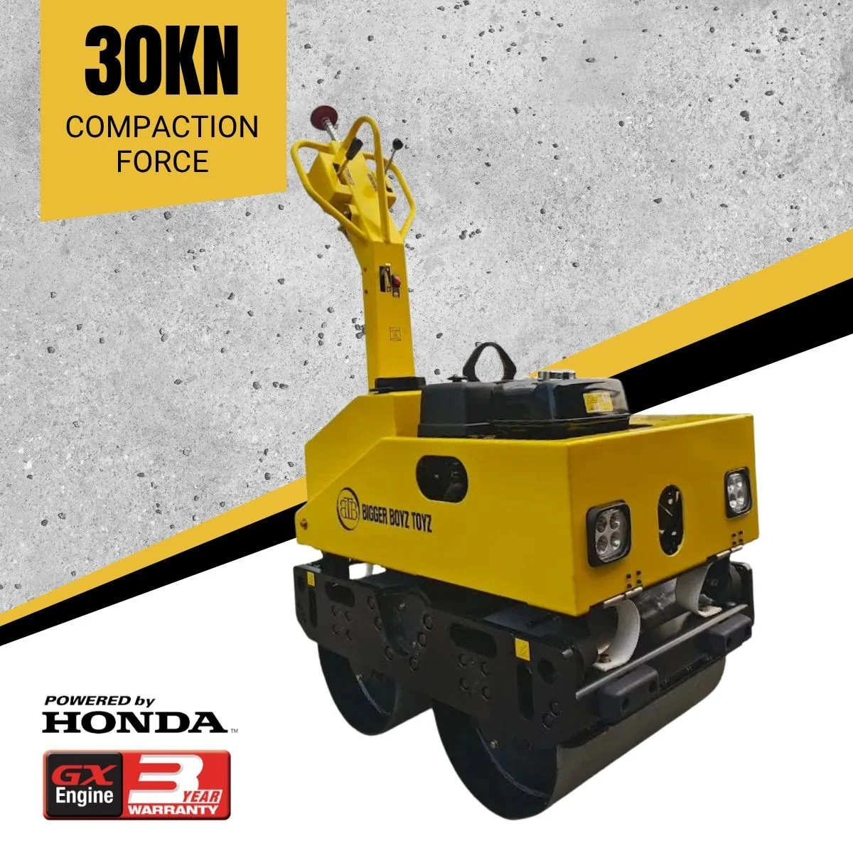BBT Commercial Honda Double Drum Compactor Roller 580kg - ROL642 - Image 3