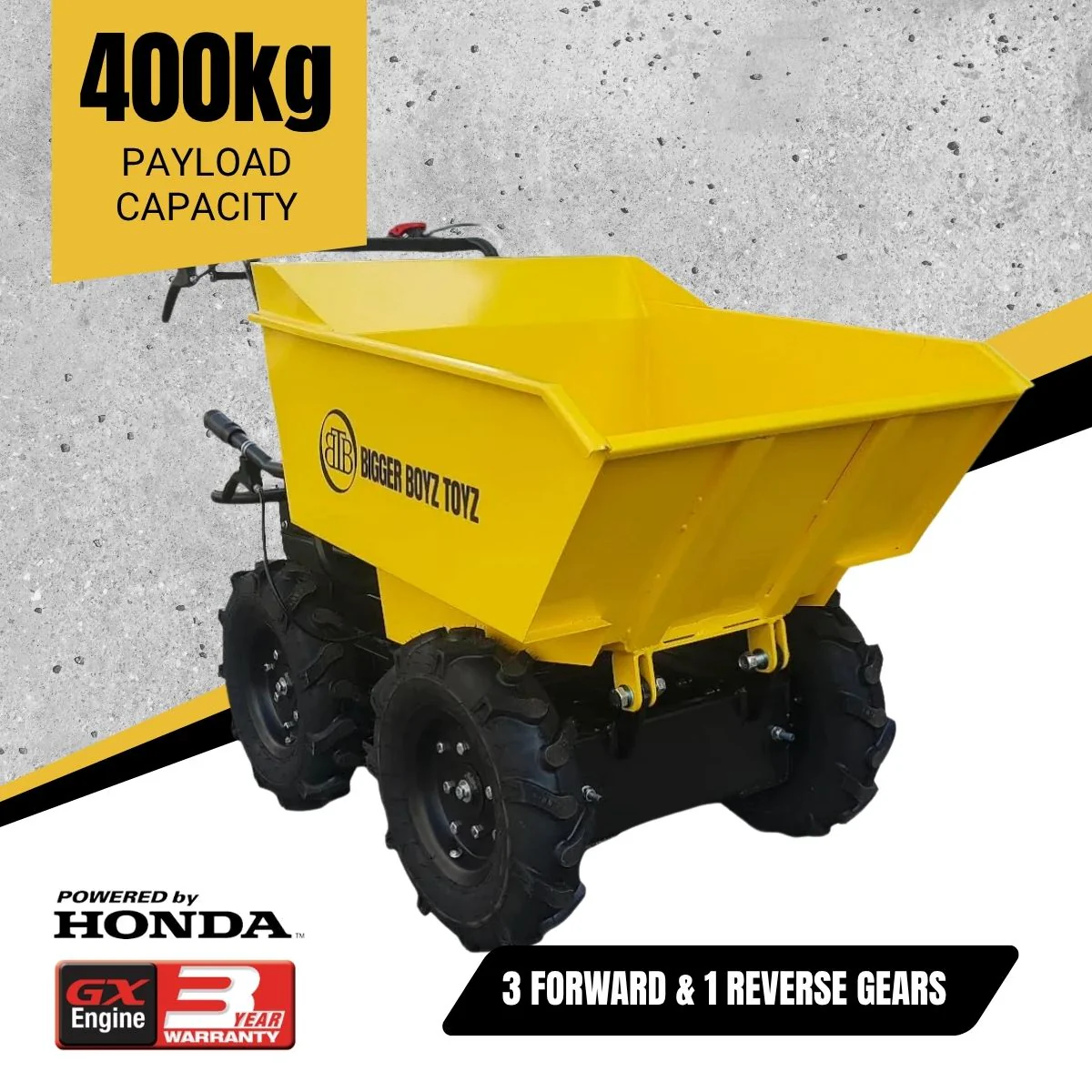 BBT Commercial Honda Wheeled Mini Dumper 400kg - MDW-400 - Image 2