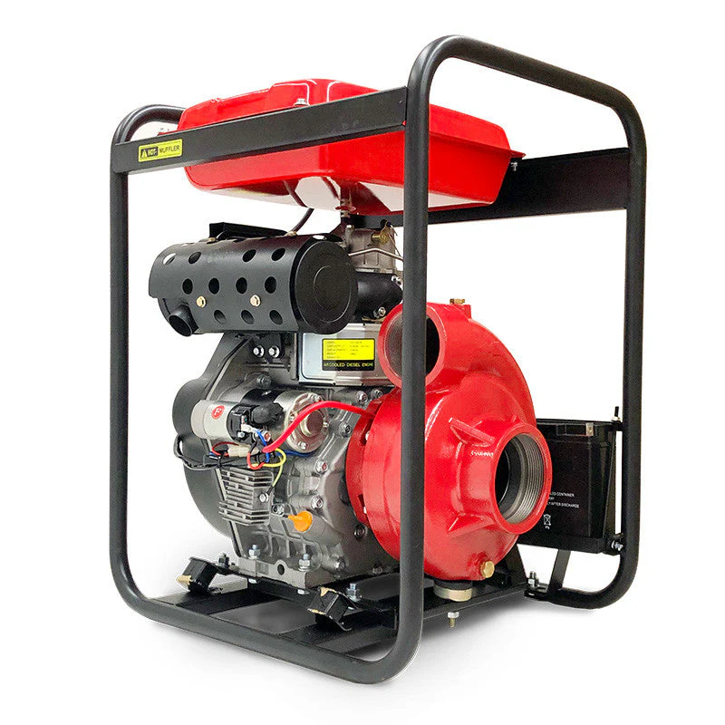 BBT 4" Diesel High Pressure Cast Iron Water Pump 11hp Electric Start - Image 9