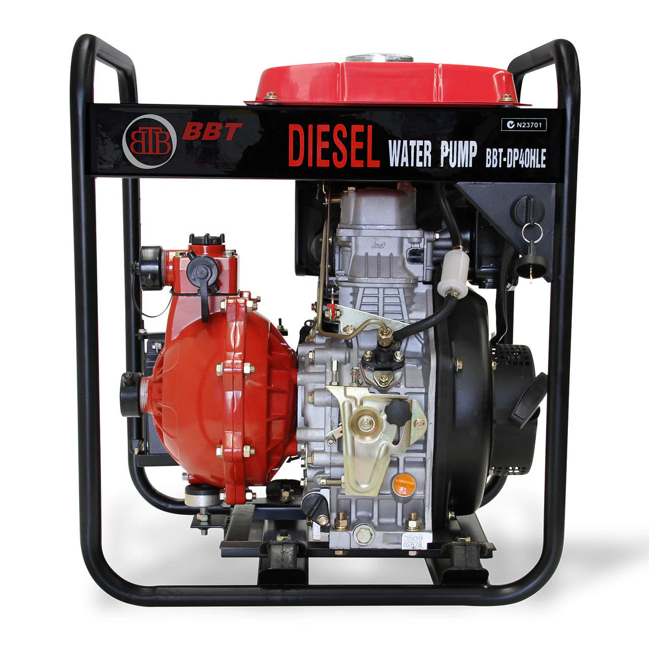 BBT 1.5" Diesel High Pressure Twin Impeller Fire Water Pump - 6hp Electric Start - Image 3