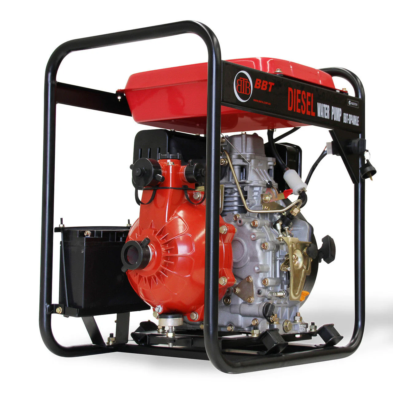 BBT 1.5" Diesel High Pressure Twin Impeller Fire Water Pump - 6hp Electric Start - Image 5