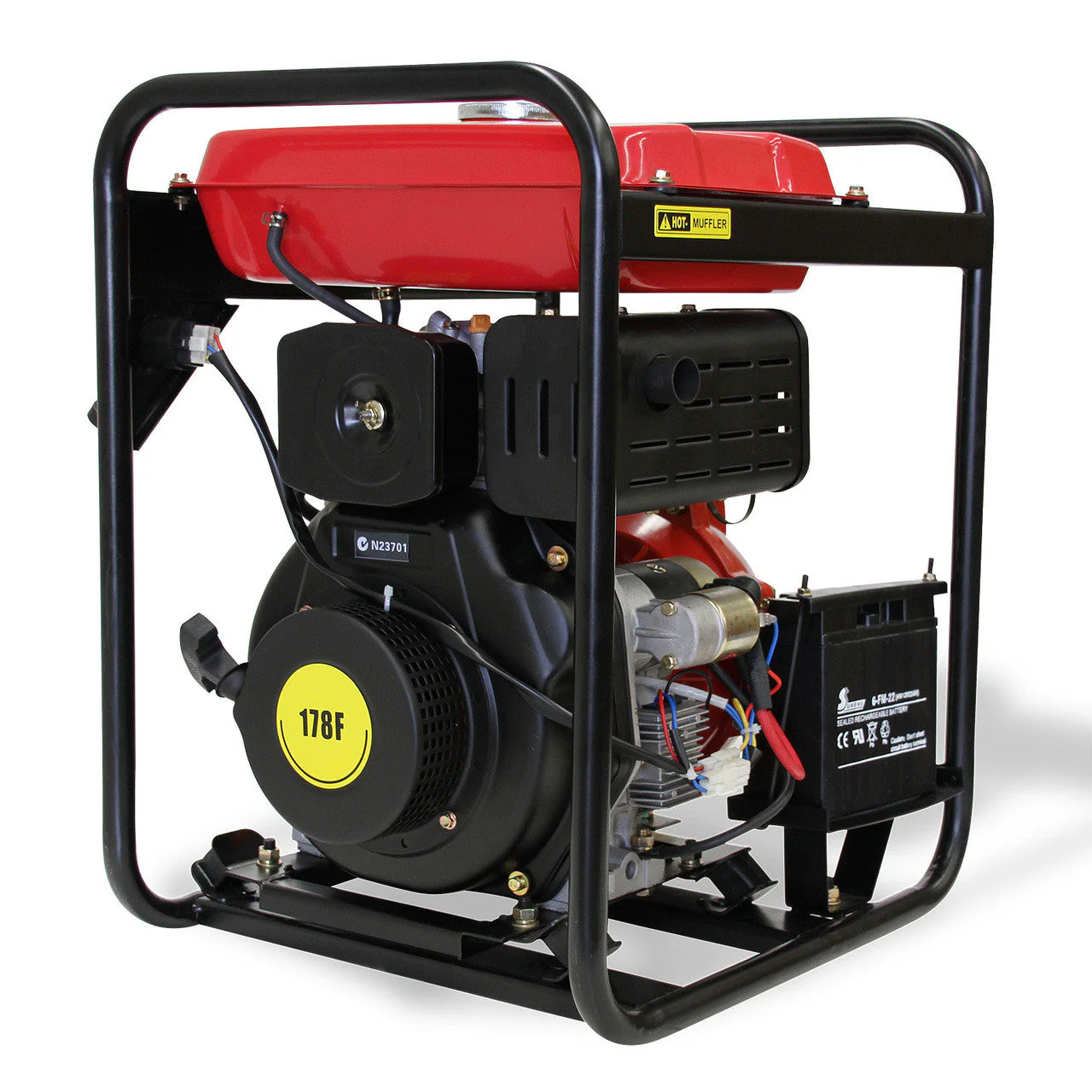 BBT 1.5" Diesel High Pressure Twin Impeller Fire Water Pump - 6hp Electric Start - Image 8