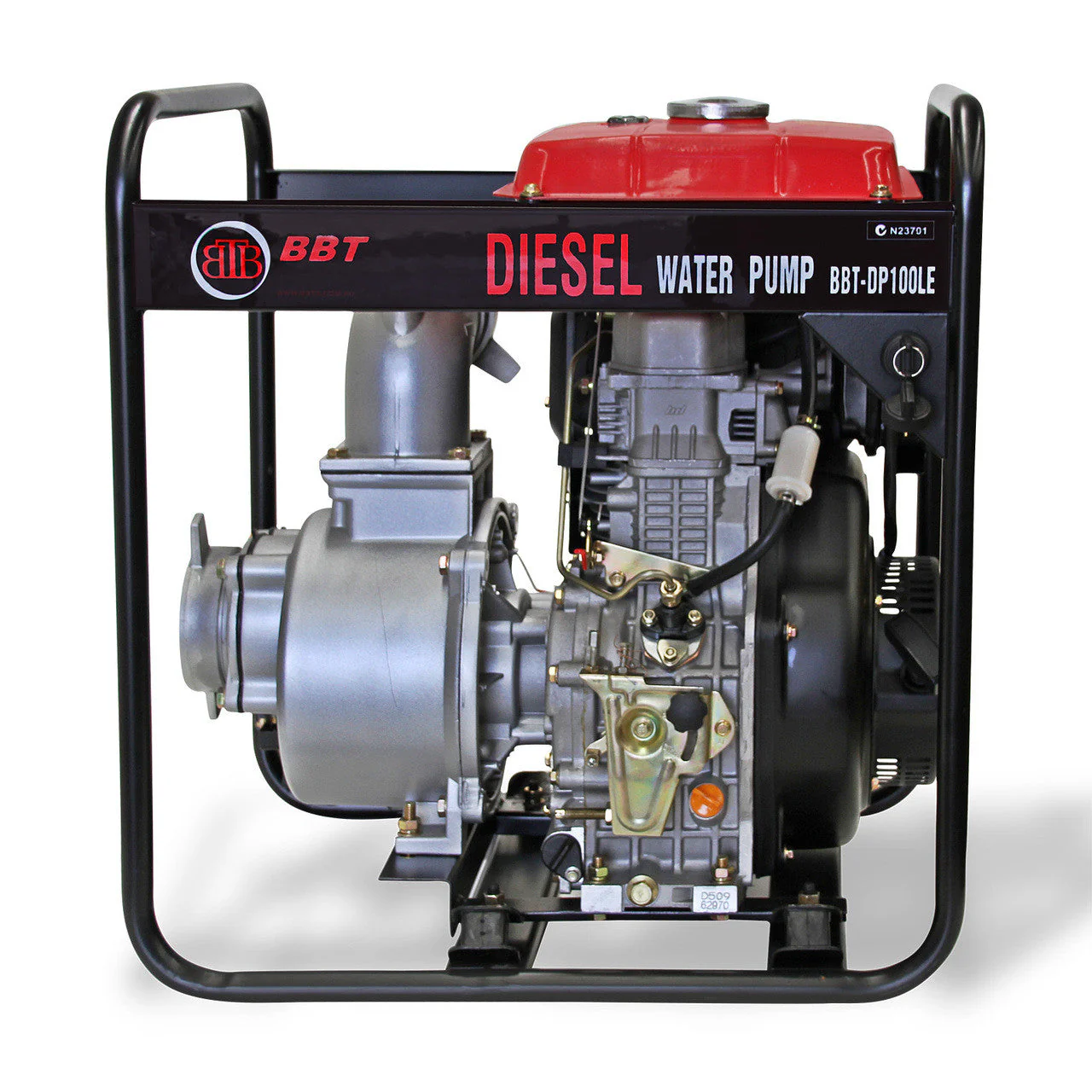 BBT 4" Diesel High Flow Transfer Water Pump - 10hp Electric Start - Image 4
