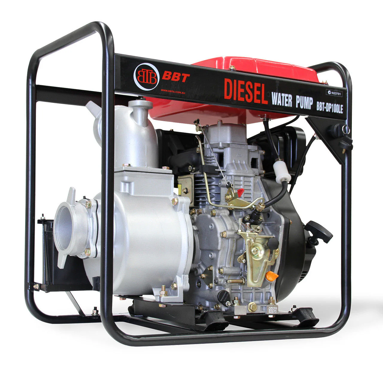 BBT 4" Diesel High Flow Transfer Water Pump - 10hp Electric Start - Image 8