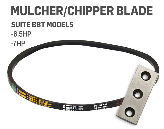 BBT Mulcher Belt & HSS Blade Set 6.5HP, 7HP