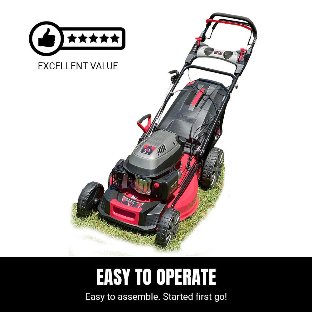 BBT 21" Self Propelled 4 Speed 196cc Petrol Electric Start Lawn Mower - Image 13
