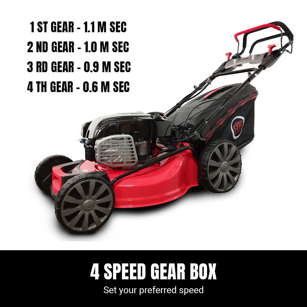 BBT 21" Self-Propelled 4-Speed Briggs & Stratton Electric Start Lawn Mower - Image 3