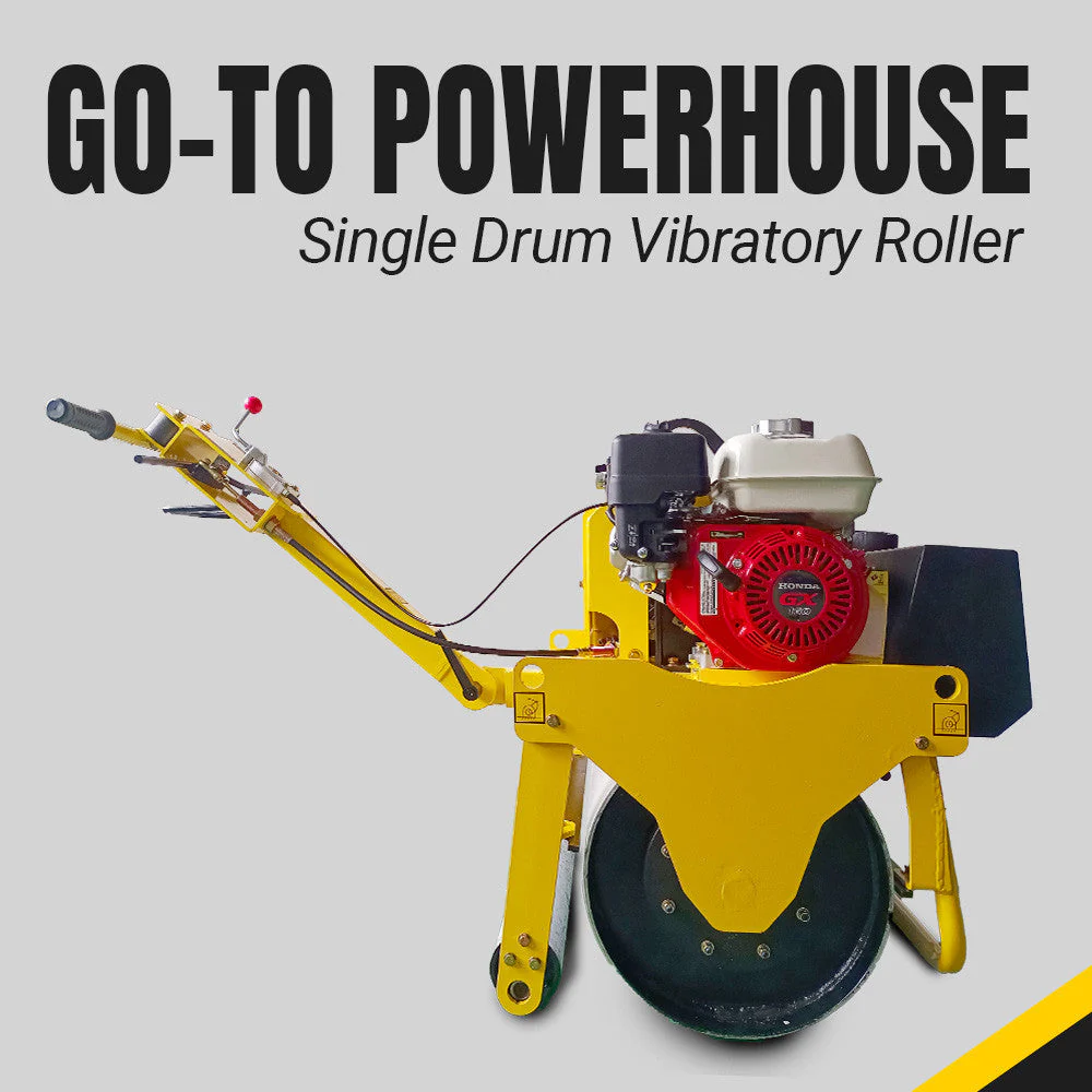 BBT Commercial Single Drum Vibratory Roller - Genuine Honda GX160 - ROL641 - Image 13
