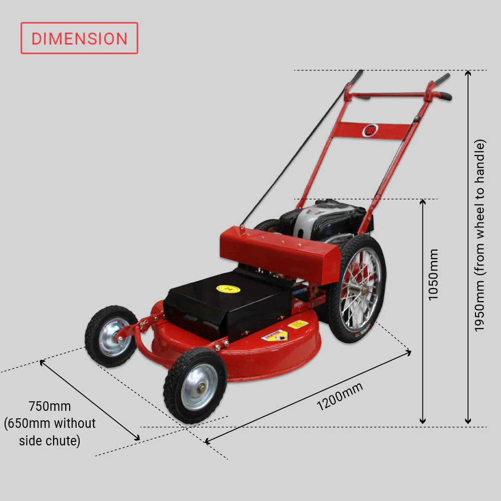 BBT Slasher 24" Self Propelled Lawn Mower - Briggs & Stratton 750 Petrol - 2-Year Warranty - Image 17