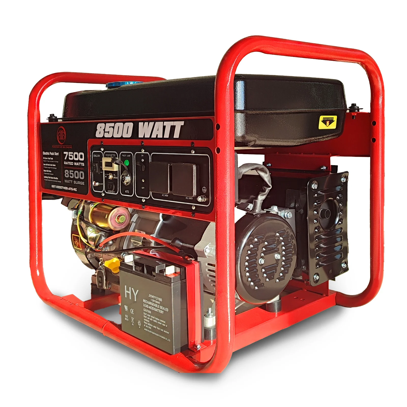 BBT 8.5kVa Petrol Generator with Remote Start + ATS Switch - 2-Year Warranty - Image 3