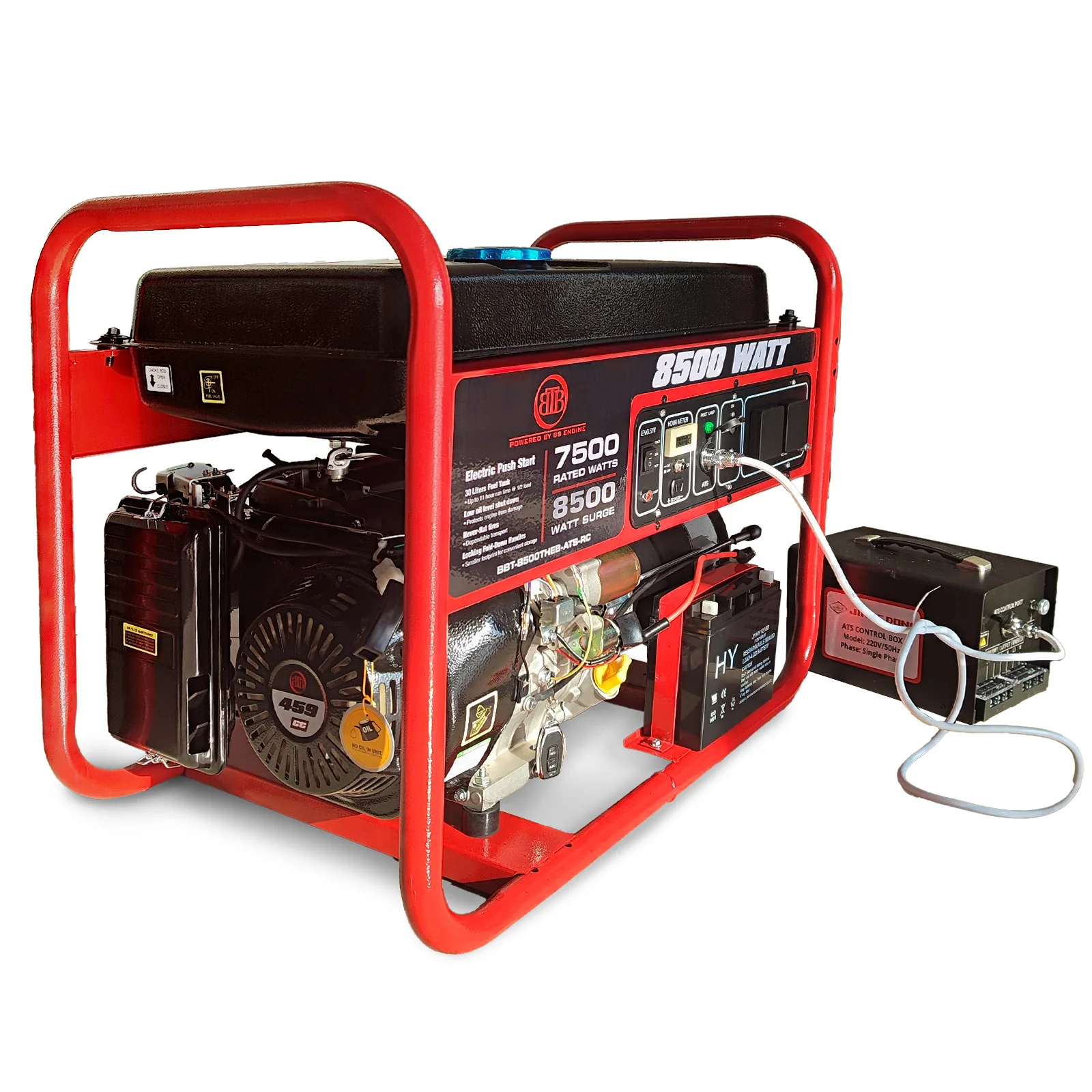 BBT 8.5kVa Petrol Generator with Remote Start + ATS Switch - 2-Year Warranty - Image 6