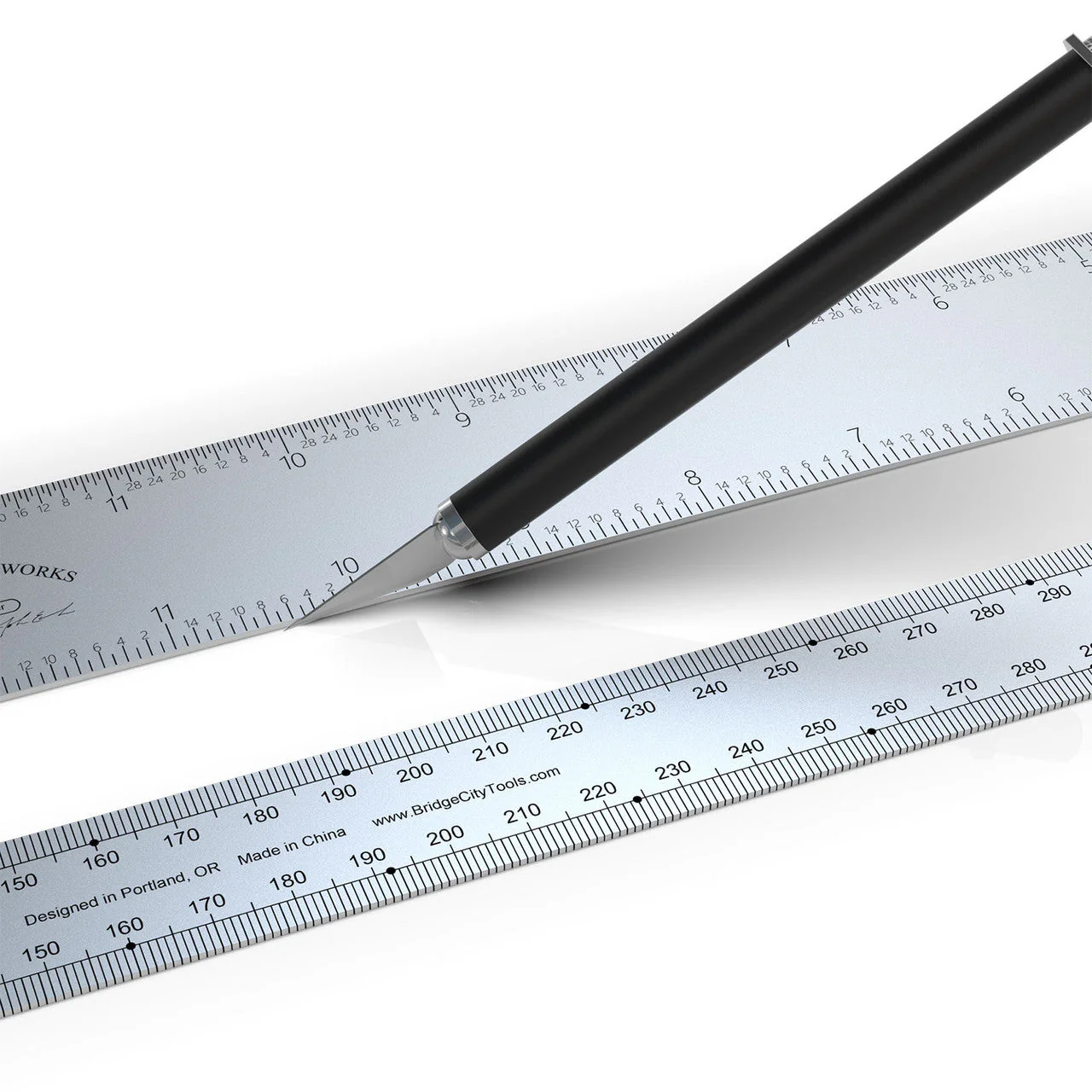 Bridge City Tools 300mm (12") Woodwork Bench Rule - Image 8