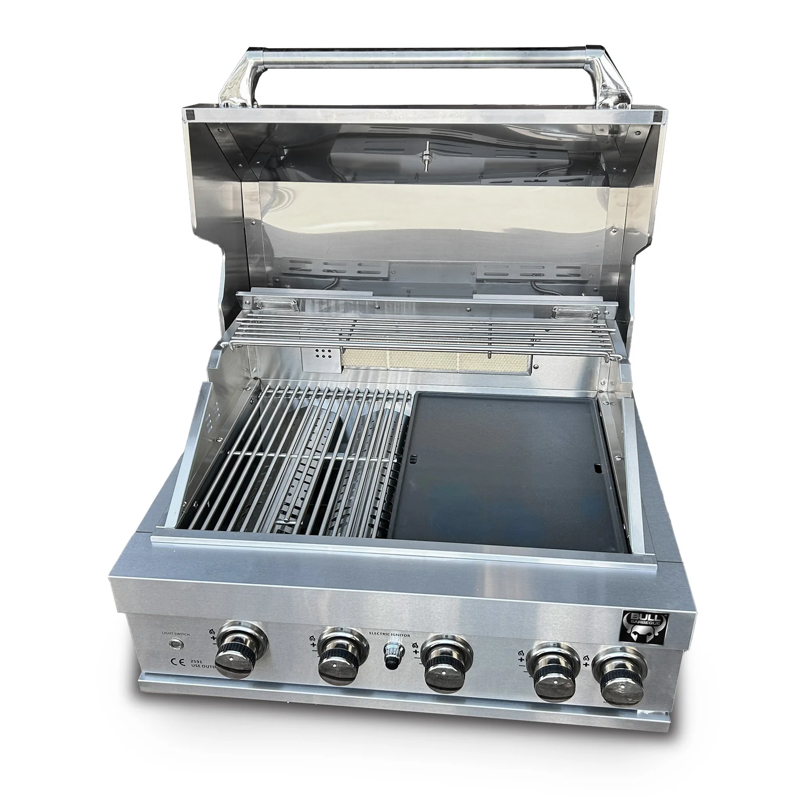 Bull BBQ 5-Burner Built-in Outdoor Kitchen with Rotisserie – #304 Stainless Steel - Image 5