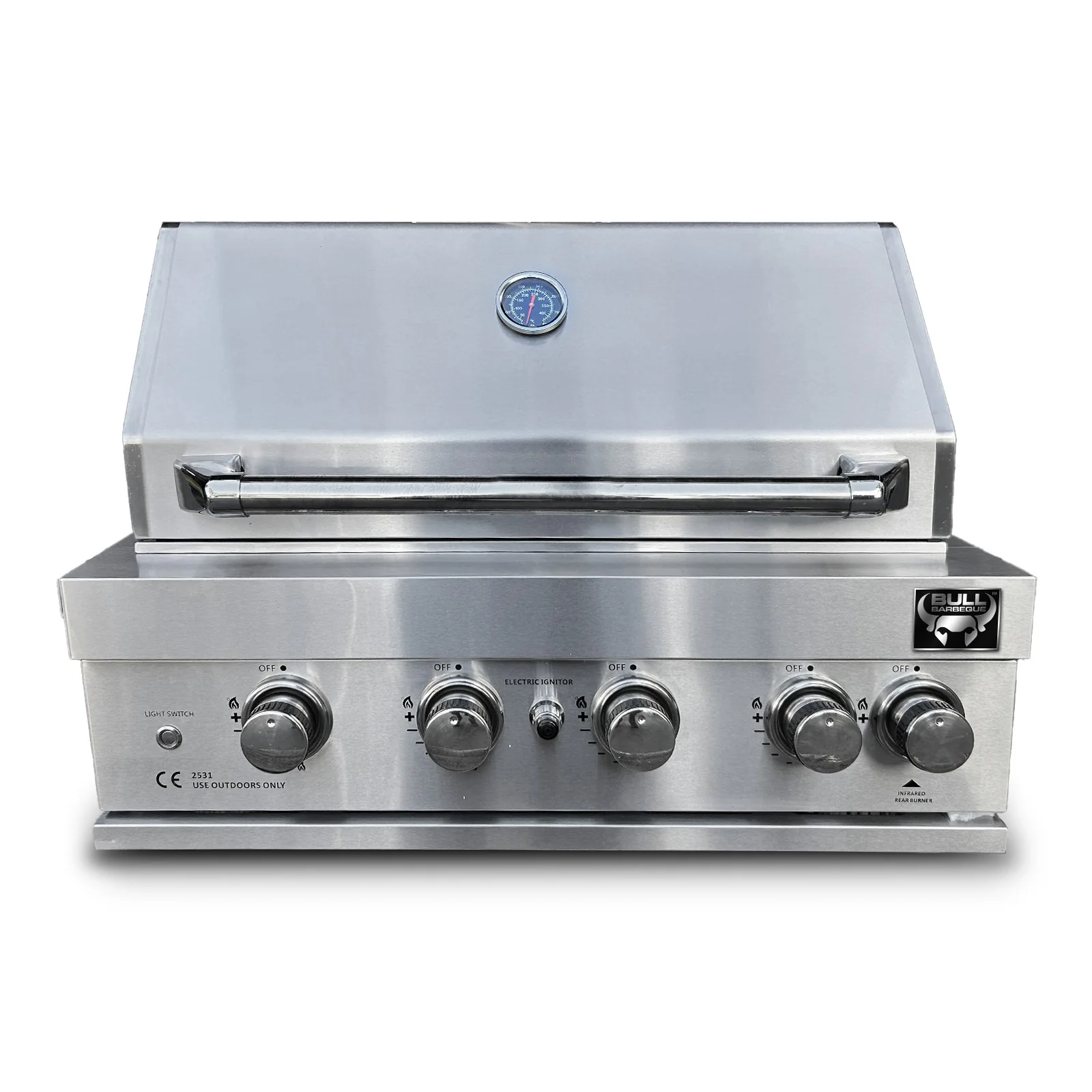 Bull BBQ 5-Burner Built-in Outdoor Kitchen with Rotisserie – #304 Stainless Steel - Image 6