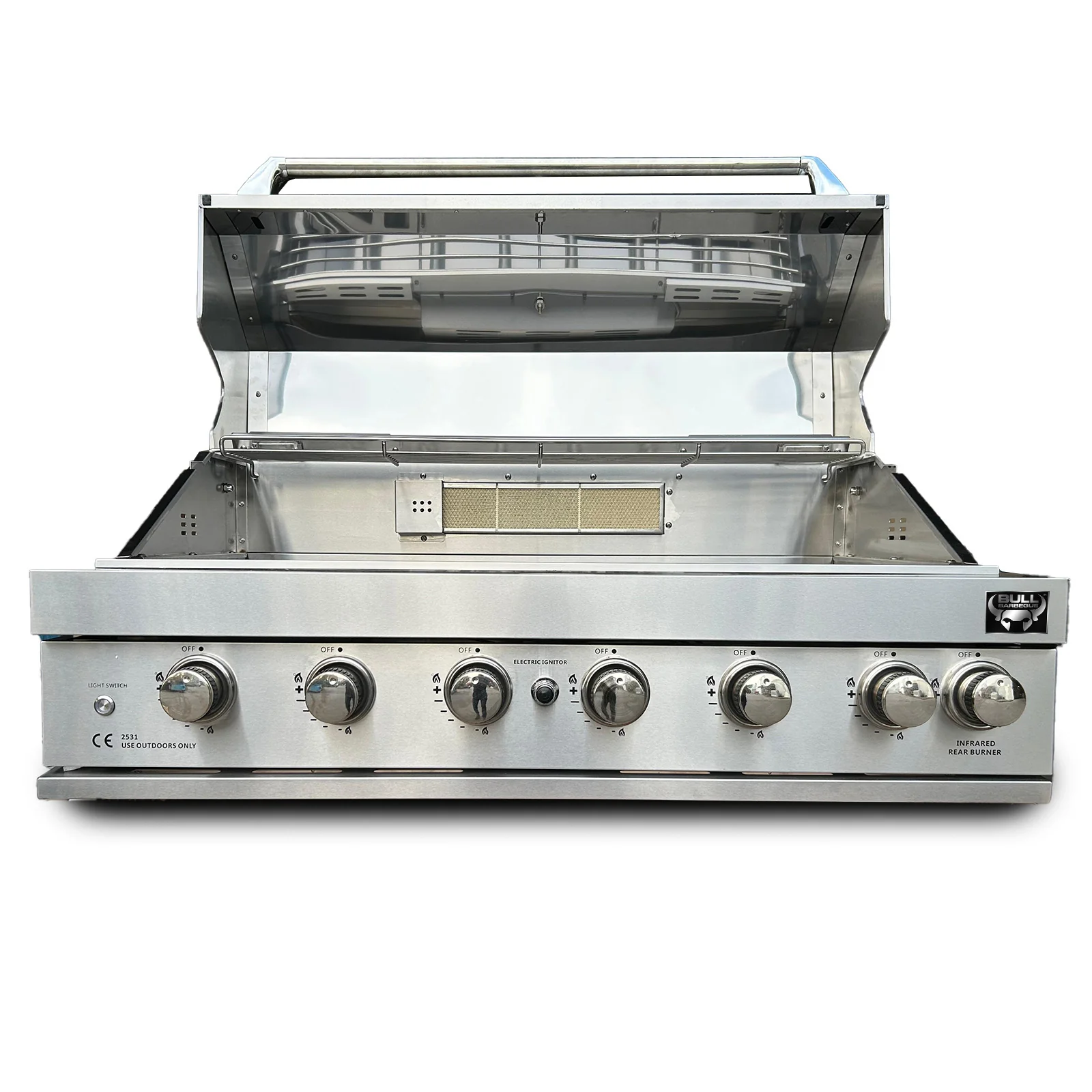 Bull BBQ 7-Burner Built-in Outdoor Kitchen with Rotisserie - Premium #304 Stainless Steel - Image 5