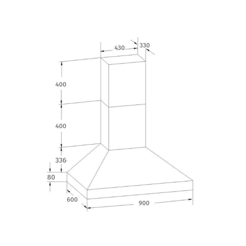 Bull BBQ 900mm Exhaust Fan Extractor with Digital Display and Remote Control (#304SS) - Image 11