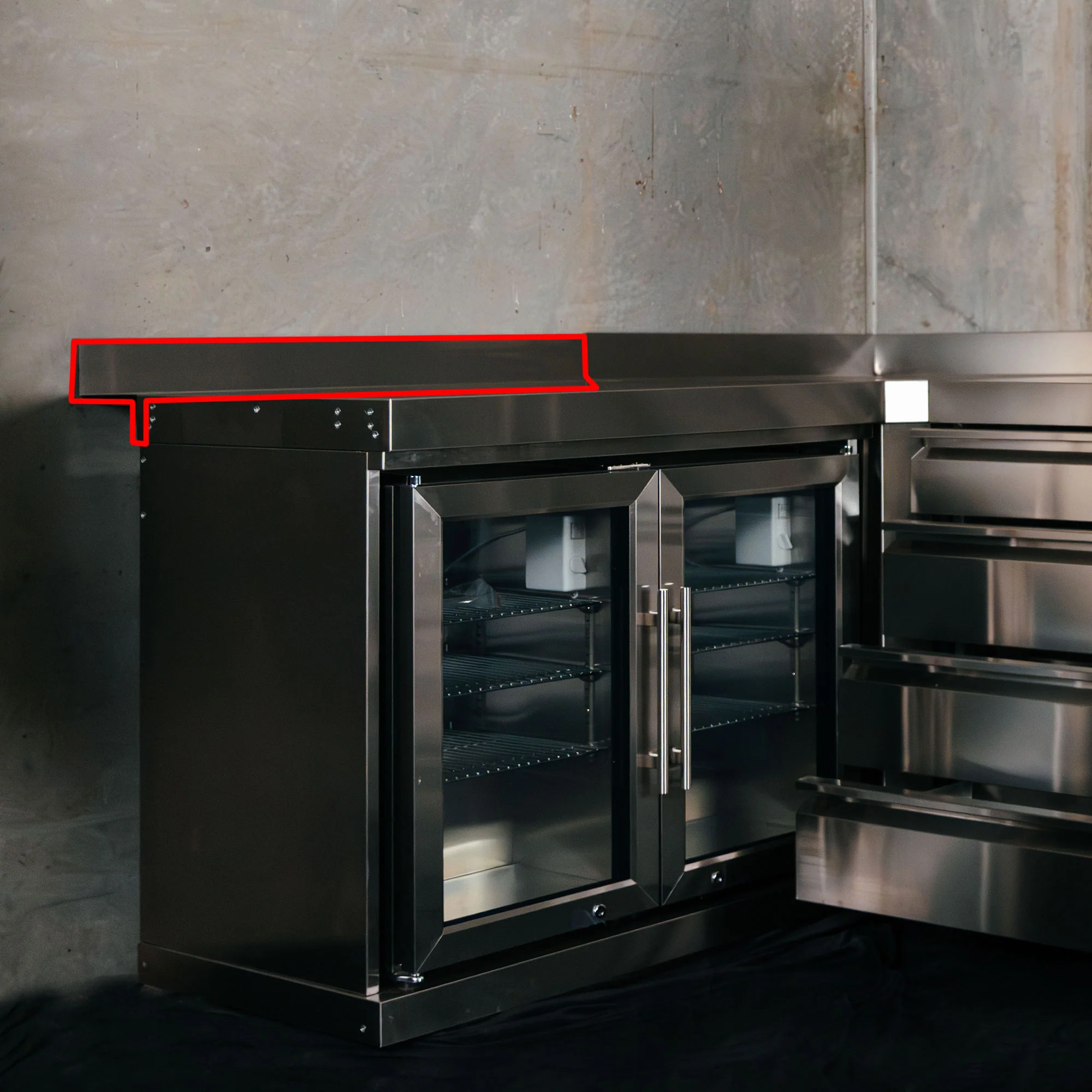 Bull BBQ Back Panel for Double Fridge Module - Image 4